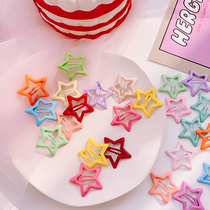 Five-pointed star hairclip childrens BBL clip does not hurt hair Star hair card summer Net Red Girl clip headgear baby hair accessories