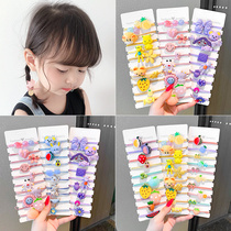 Hair rope girl cartoon head rope female rubber band tie Head Children Cute girl hair accessories Net red Hairband Korean headdress