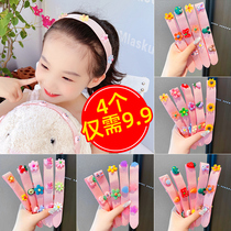 Childrens Velcro hair grotto Net red Liu Haitie girl baby broken hair finishing artifact paste hair band headgear headgear