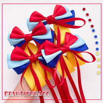 Ribbon bow headgear girl sweet princess back head hairclip children hairclip does not hurt hair baby hair accessories