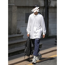 OFFBORD original heavy pound 300g pure cotton long sleeve t-shirt male ochre loose Cityboy round collar bottom jersey