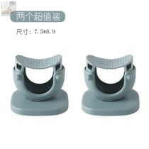 Punch-free mop rack toilet mop hanger Wall mop rack broom adhesive hook artifact fixing buckle