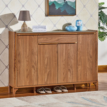 Solid wood shoe cabinet simple modern entrance hall Hall Cabinet large capacity balcony locker multifunctional household assembly shoe kitchen
