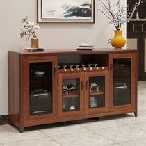 Solid wood sideboard modern minimalist cabinet lockers Chinese kitchen tea cabinet cupboard home wine cabinet tea cabinet