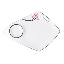 Creative Chinese ceramic plate private kitchen Japanese tableware hotel restaurant dish soup plate snack dumpling personality plate