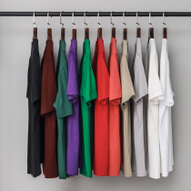 XINYINSU New Factor Tide Pure Chromation Loose Pure Blade Sweater Men and Women same Xinjiang Cotton T Shirt Pure Cotton Short Sleeves