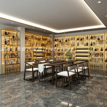 Vintage iron wine rack Vertical winery wine cabinet Floor-to-ceiling household wine cabinet display rack Commercial wine rack storage rack