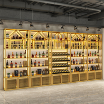 Creative living room Winery floor-to-ceiling wine rack Wine cabinet display rack Custom wine rack Wrought iron wine rack storage rack