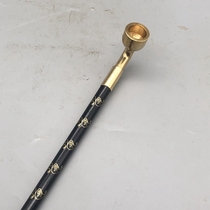 Ancient play miscellaneous cigarette bag pan wood smoke with long smoke bar copper pan smoke old smoke bag dry smoke bag smoke bucket