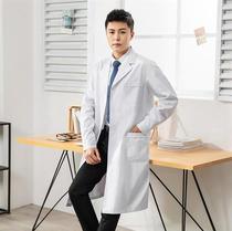 Medical white coat Long-sleeved doctor printed beauty white nurse dental nurse chief nursing suit Korean version of the season