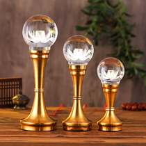 Lotus lamp LED Buddha lamp crystal lamp rich lamp colorful Buddha lamp long light Lotus Buddha lamp Guanyin lamp