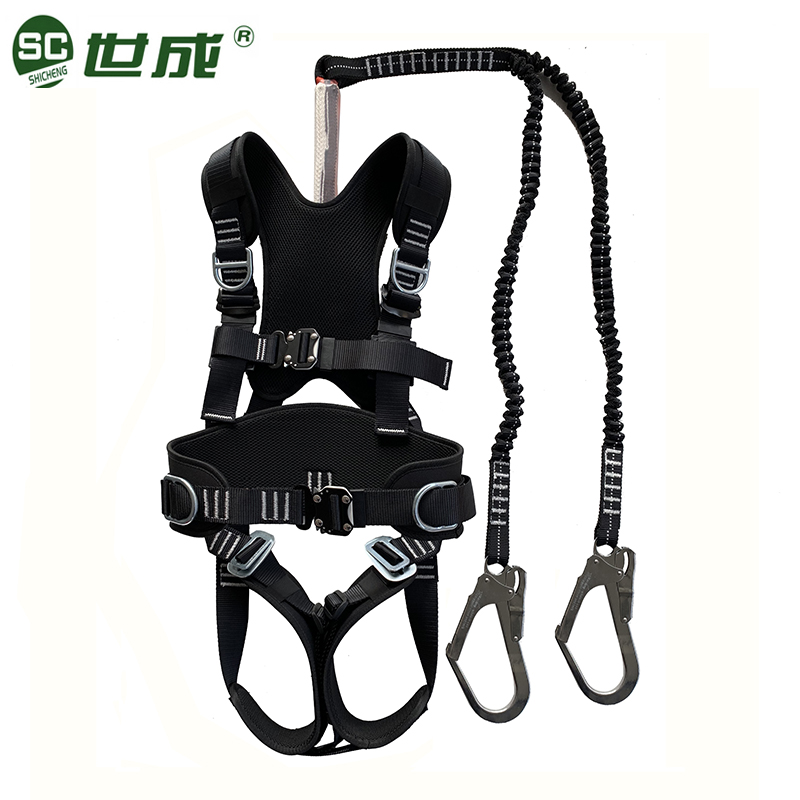 shicheng national standard full-body five-point high-altitude safety belt power construction fall suspension outdoor air conditioning wind power dedicated