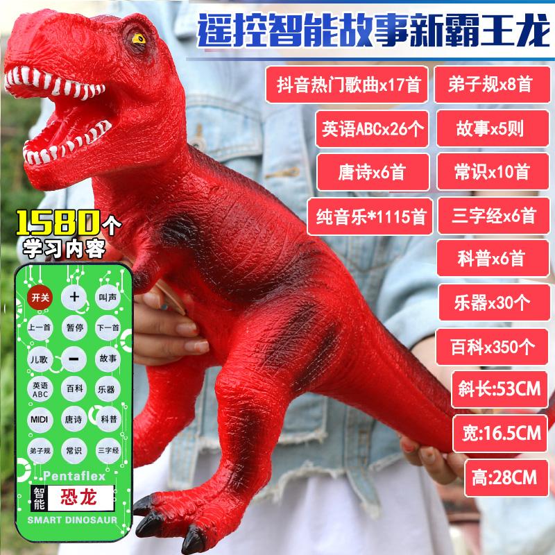 儿童软胶仿真恐龙玩具模型霸王龙暴龙腕龙三角龙牛龙棘背龙玩具