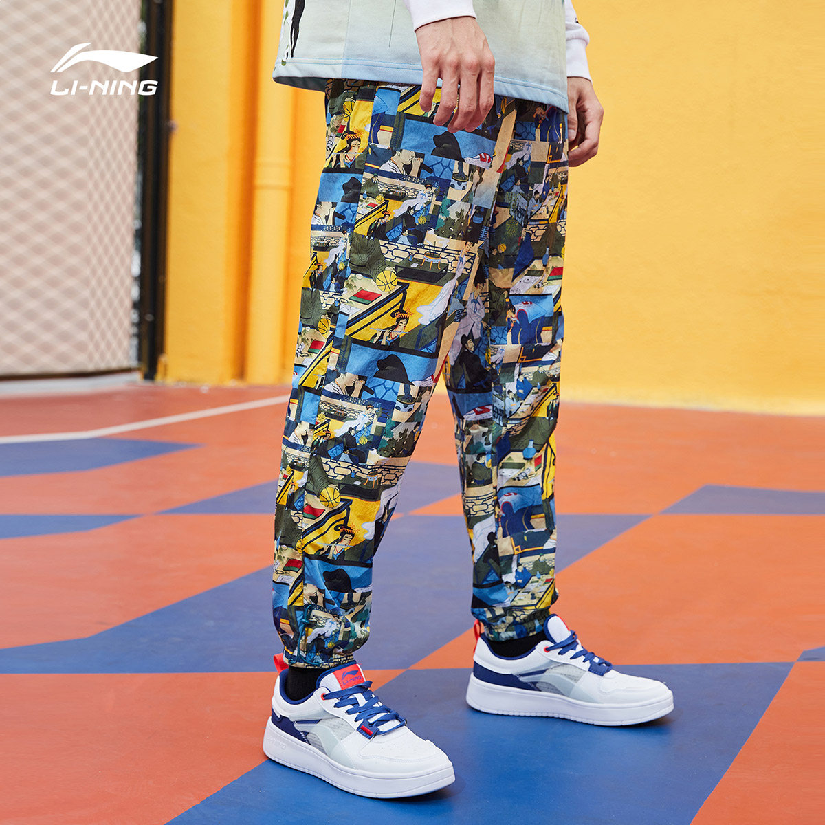 李宁badfive长安少年篮球系列运动裤男新款冬季收口梭织运动长裤