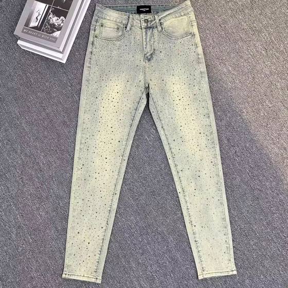 High-end hot diamond jeans men's clay yellow 2025 new trendy elastic American casual slim feet trousers
High-end hot diamond jeans men's clay yellow 2025 new trendy elastic American casual slim feet trousers