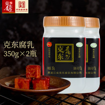Erkshan authentic Kedong fermented bean curd bean curd porcelain bottle multi-grain salt reduction 350g * 2 bottles