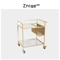 Nordic living room bathroom mobile trolley home table side small coffee table dining car wine truck storage cart rack