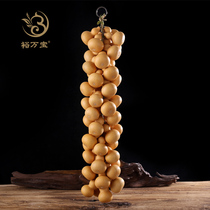 Natural gourd pendant Hand-twisted small gourd Living room entrance Bedroom office home decoration Real gourd string