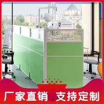 Movable partition for medical use in dental folding clinic for minimal glass partition dwarf screen office workshop