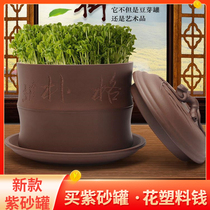 Seedling pot automatic smart home small bean sprouts bean sprouts germination pot purple sand pot mung bean sprouts germination pot