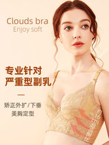 Seven-breasted side underwear womens summer thin Collection collection of sub-milk anti-sagging bra upper support adjustable bra
