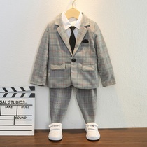 Boy Gown Suit 2022 Children Spring Autumn Host Suits Boy Wedding Inglées Birthday Play