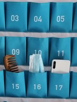 Classroom mobile phone cashier bag hanging bag wall-mounted kindergarten pick-up and pick-up card morning check bag deposit bag class object bag hanging wall