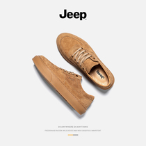 jeep jeep mens shoes 2021 New Autumn Work trend wild mens board shoes leather casual shoes trendy shoes