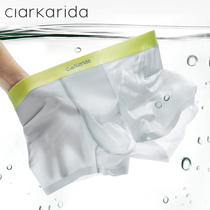 Clarkarida mens underwear boys ice silk breathable boxer summer thin scarfless box