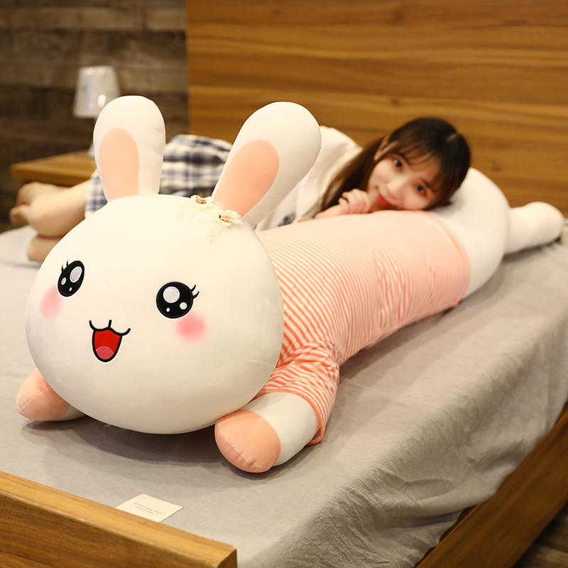 可爱兔子毛绒玩具公仔布娃娃陪你睡觉床上大号抱枕玩偶生日礼物女 Изображение 1 可爱兔子毛绒玩具公仔布娃娃陪你睡觉床上大号抱枕玩偶生日礼物女 Изображение 1