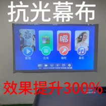 Light-resistant curtain simple light-resistant curtain projector household wall-mounted curtain simple light-resistant curtain small angle 45 °