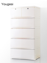Ugels drawer containing cabinet storage 5 bucket cabinet Baby children wardrobe plastic childrens closet sorting cabinet