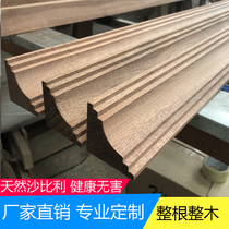 Sabili edge-closing Yin angle line Solid wood ceiling decorative line European-style cabinet top angle line Ceiling angle line Wood line