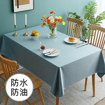 Nordic Cotton Linen Table Cloth Waterproof Oil Proof Free Cloth Art Table Cloth Tea Table Rectangular Home Day Tablecu