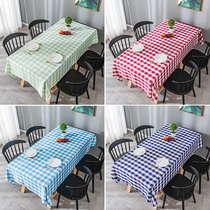 Fields Garden panes Small and clear new plaid table cloth tea table cloth Cloth Art Rectangular Hotel home Taib Brief