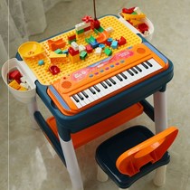 Solid colour sheet building blocks 100 Changed Plastic Parquet Building Blocks Baby Children Puzzle Tabletop Assembly Toy Groove Table