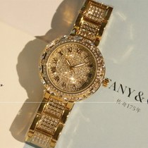 Watch Women Watch Fashion Watch Crystal Womens Table Inlaid Drilling Zircon Calendar Steel Band Atmosphere Female Wrist Watch Women Watch