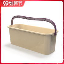 Washing mop bucket rectangular bucket large household plastic bucket water storage square bucket portable mop squeezed bucket thickened