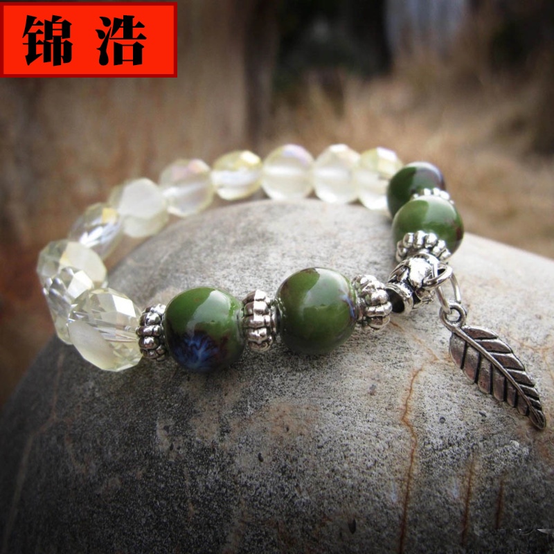 Jin hao ceramic bracelet with A fashion jewelry elegant collocation crystal jewelry Jin hao ceramic hand by hand