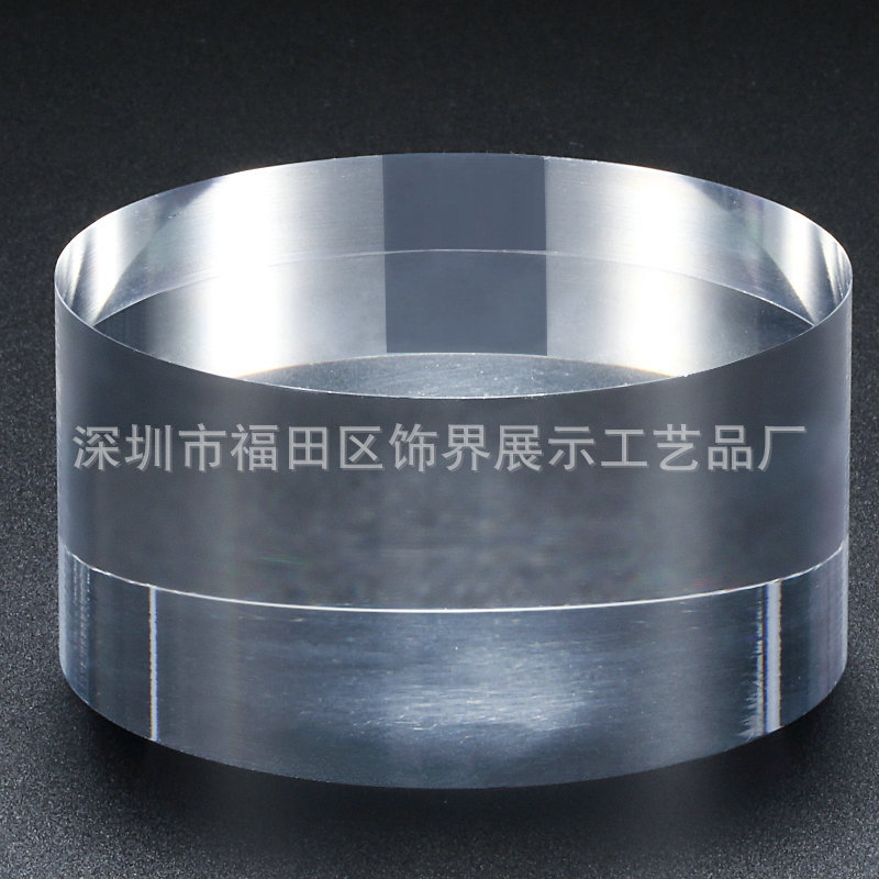 Acrylic transparent cylindrical tap skincare jewelry jewelry base bright small place cm in diameter