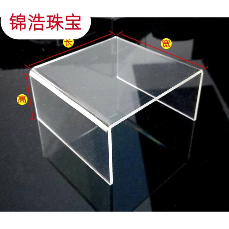 Acrylic transparent crystal it aircraft model with the display cases and furnishing articles rack shelf on the bottom of the base table