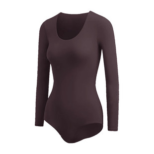 从轻Jennie同款塑身连体衣美体紧身衣塑形束身衣收腹长袖打底衣秋