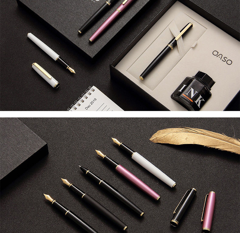 毕加索旗下优尚钢笔美工笔弯尖钢笔学生专用男士高档钢笔练字钢笔女