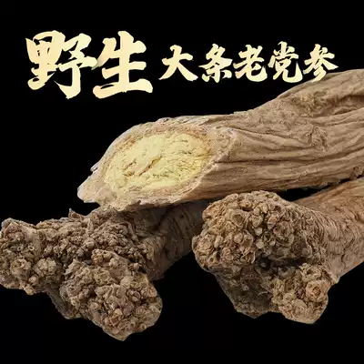 Free wild Astragalus) Gansu wild old party ginseng strips 500g dry goods with Astragalus angelica soaked in water premium Chinese herbal medicine