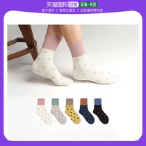 Korean direct mail kikiyasocks in socks dot printing design personality casual hundred and simple fashion