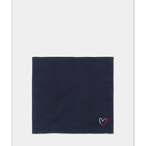 Japan Direct Post Paul Smith Men and women Identical Embroidery Scroll Heart-shaped Pattern Pure Cotton Cloth Handkerb Handy