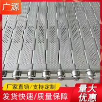 Bezel-type punching chain plate fruit can production line 304 stainless steel plate type chain fruit and vegetable drying conveying chain plate