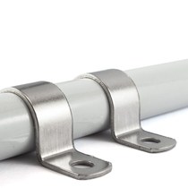 Thickened 304 stainless steel pipe card unilateral riding horse card Ohm card U type fixed card water pipe clamp k