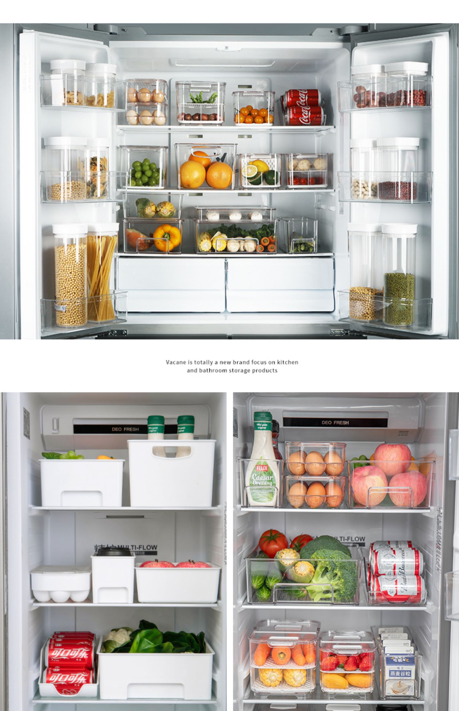 冰箱收纳盒抽屉式厨房食品果蔬收纳盒鸡蛋速食保鲜盒冷藏盒冷冻盒_七