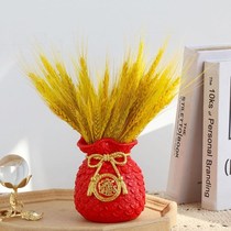 Net Red Barley Flower Basket Shop Rice Ears Creative Living Room Pendulum opening shooting Gift wheat ears Props Furnishing Decoration